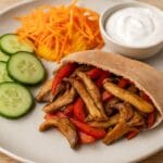 Gebakken shoarma met oesterzwammen