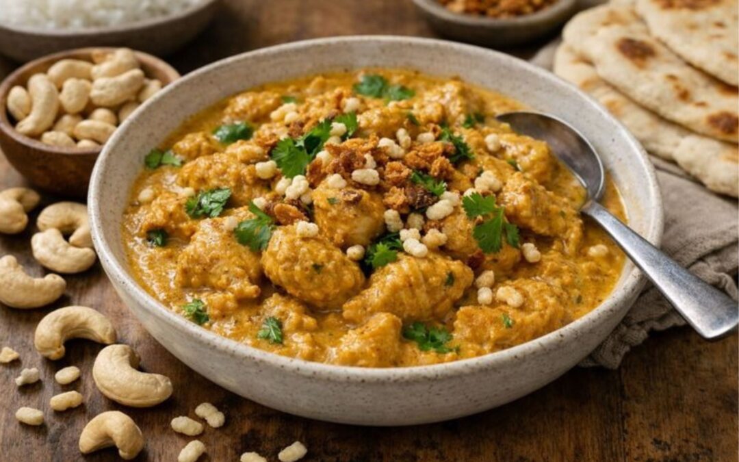 Kip korma op basis van cashewnoten