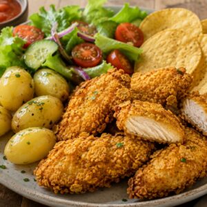 Kip in krokant nacho jasje 1 Kip in krokant nacho jasje Keukentijgers